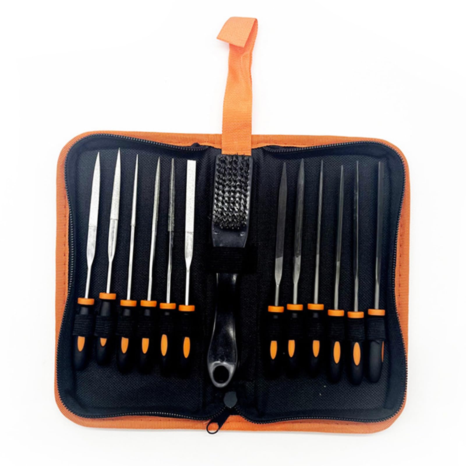 RGYBAO 13Pcs Comprehensive Metal File Set with Brush Accurate File Set with Brush for Intricate Crafting and Repairs