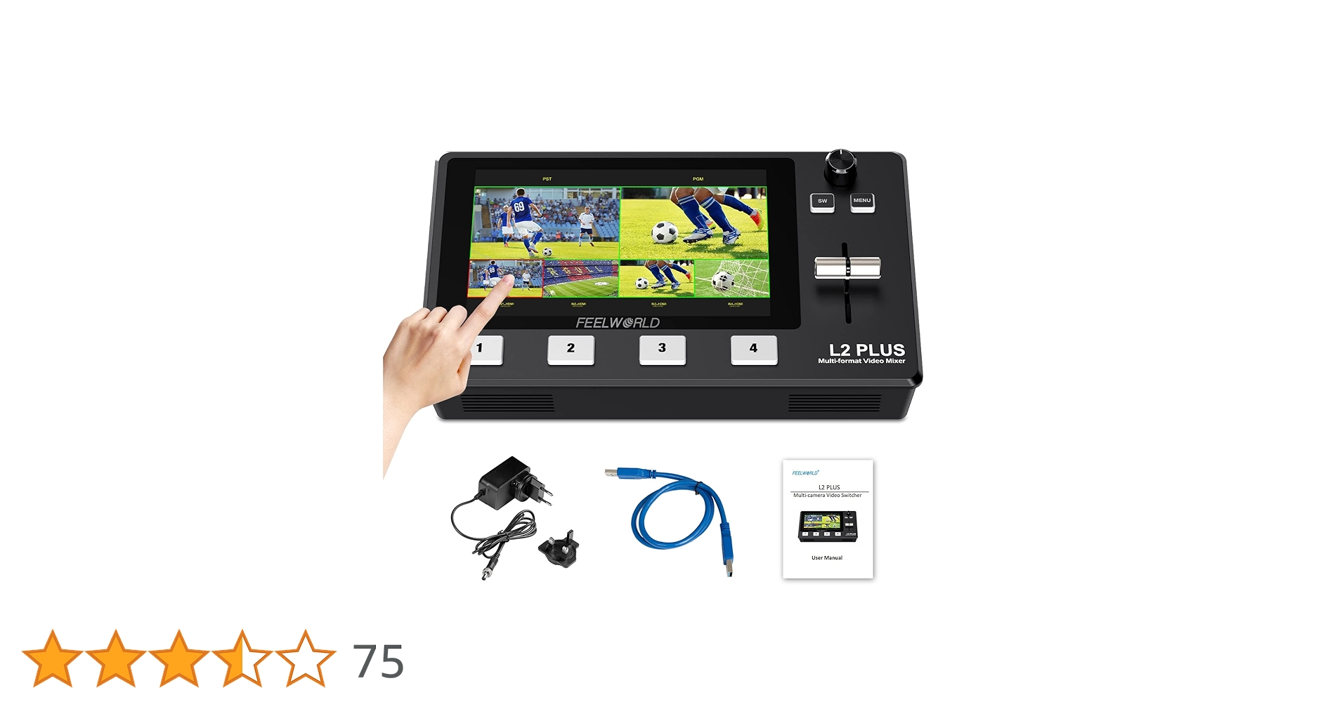Amazon | FEELWORLD L2 Plusマルチカメラビデオミキサー