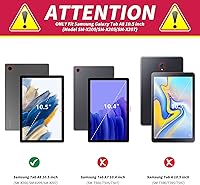 Vista 2 de Funda para Samsung Galaxy Tab A8 para Samsung Galaxy Tab A8 10.5 2022 Funda inteligente ligera de piel sintética con soporte ajustable con función