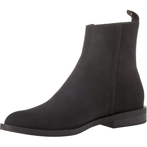 Amazon Essentials Women's Exterior Zip Flat Ankle Boot