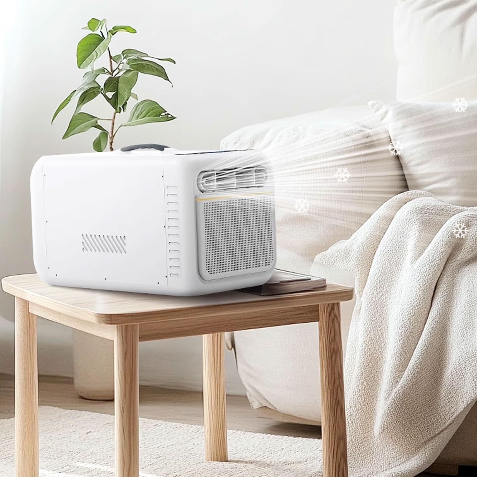GHHVFEC Portable Air Conditioner with Remote Control, Touch Panel, Drain-Free Function, No Installation Required for Office, Camping