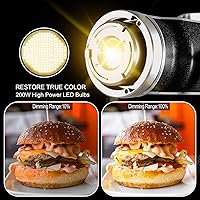 Vista 2 de GVM - Luz de video LED de 200 W con caja de luz, SD200D Kit de iluminación de estudio de fotografía con control Bluetooth/DMX, 93000lux@1.6 ft