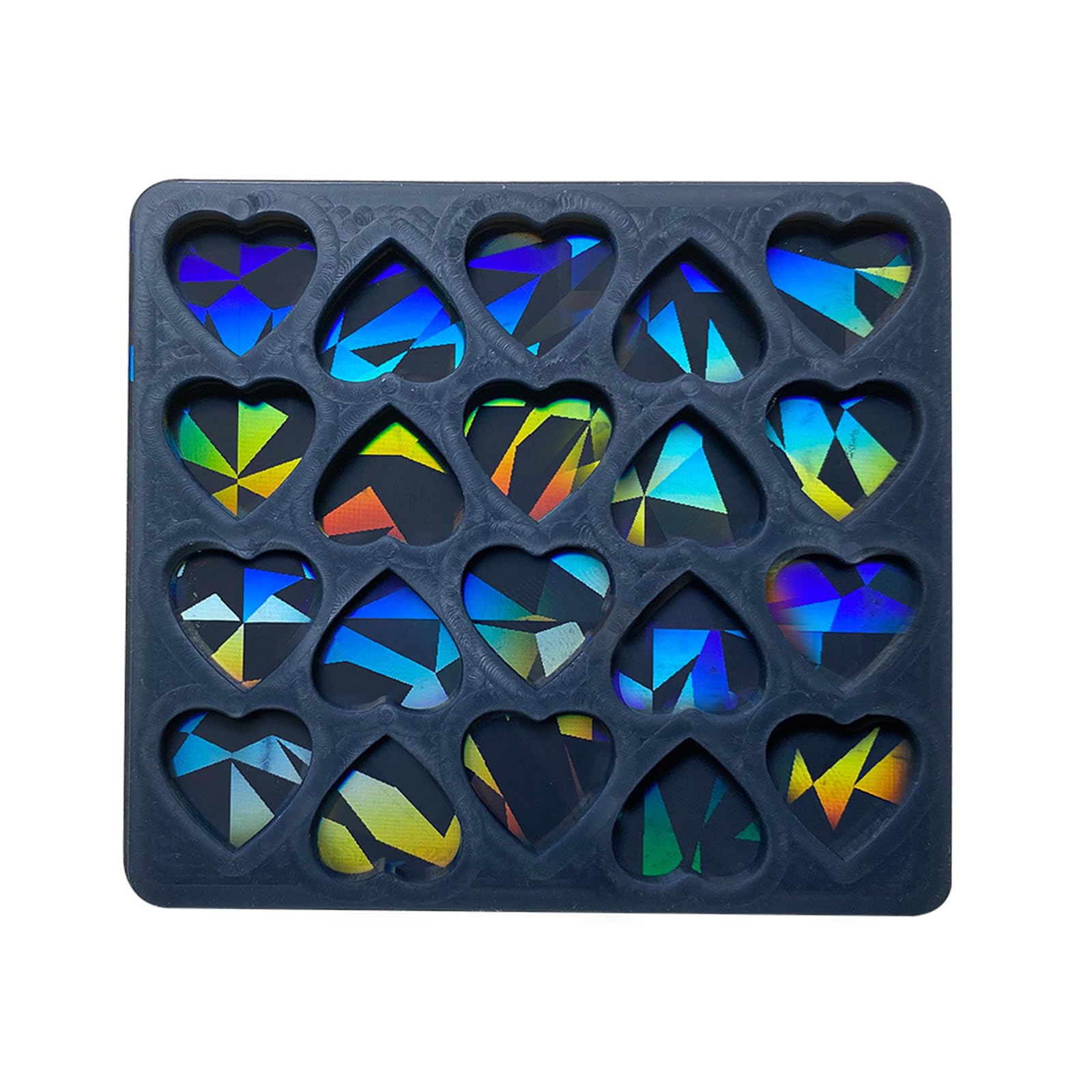 oringnat Heart Shaped Silicone Mold Ear Studs Epoxy Resin Casting Mould for Earrings Necklace Anklet Bracelet