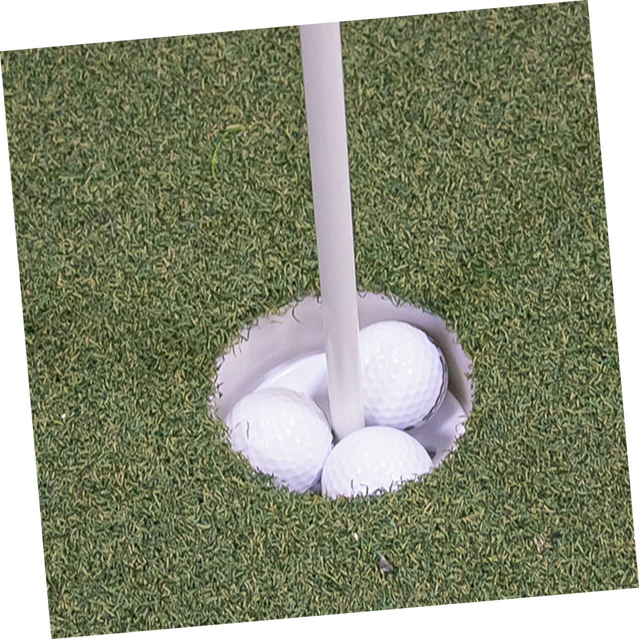 BESPORTBLE Set Bandiere da Golf Numeri, Asta e Base Resistente al Drenaggio, Leggerezza e Compattezza per Allenamento Putting in Campo Pratica Golfista