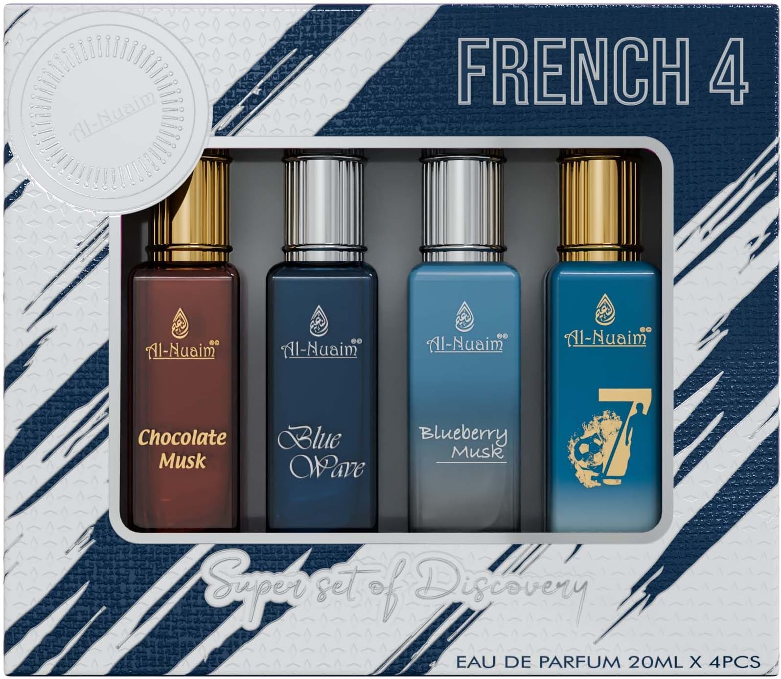 4 in 1 EDP Gift Set of 4 For Men & Women (4 X 20ml) (French 4)