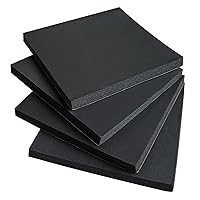 Vista 12 de 4 almohadillas de espuma adhesiva de 1/2 pulgada de grosor x 4 x 4 pulgadas, almohadillas antivibraciones, almohadillas de espuma de celda cerrada