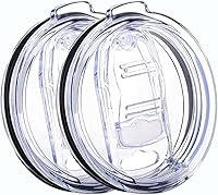 Vista 1 de Paquete de 2 tapas de repuesto para vaso de 20 onzas para Yeti Ramble, apto para popotes