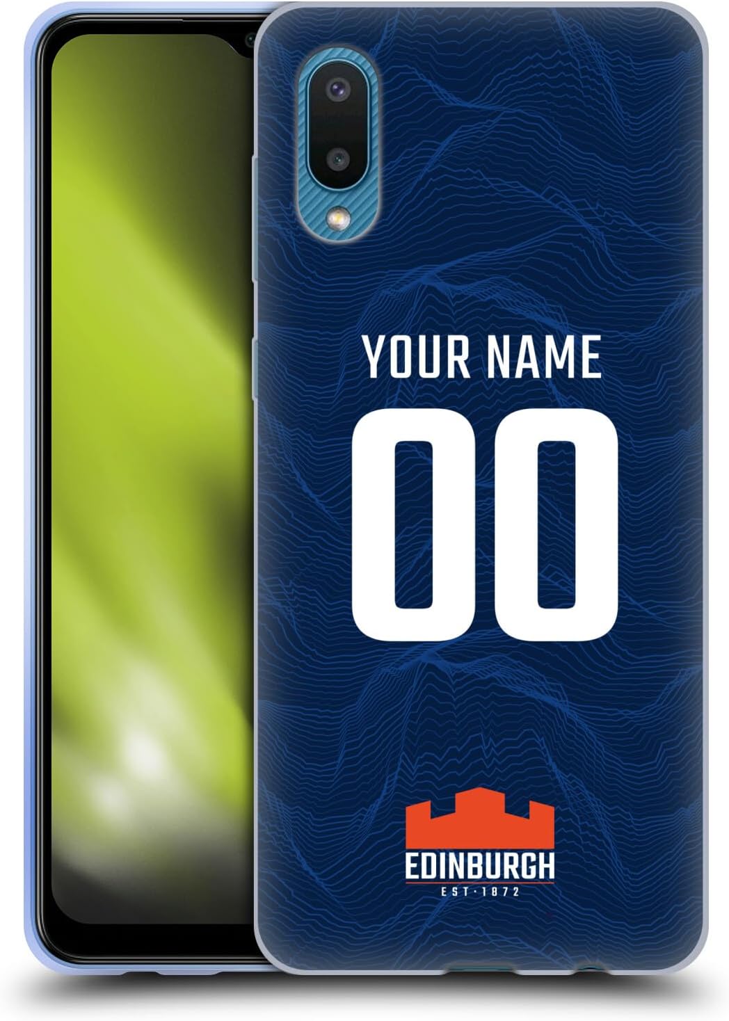 Head Case Designs Officially Licensed Custom Customised Personalised Edinburgh Rugby Home 2024/25 Kit Soft Gel Case Compatible With Samsung Galaxy A02/M02 (2021)