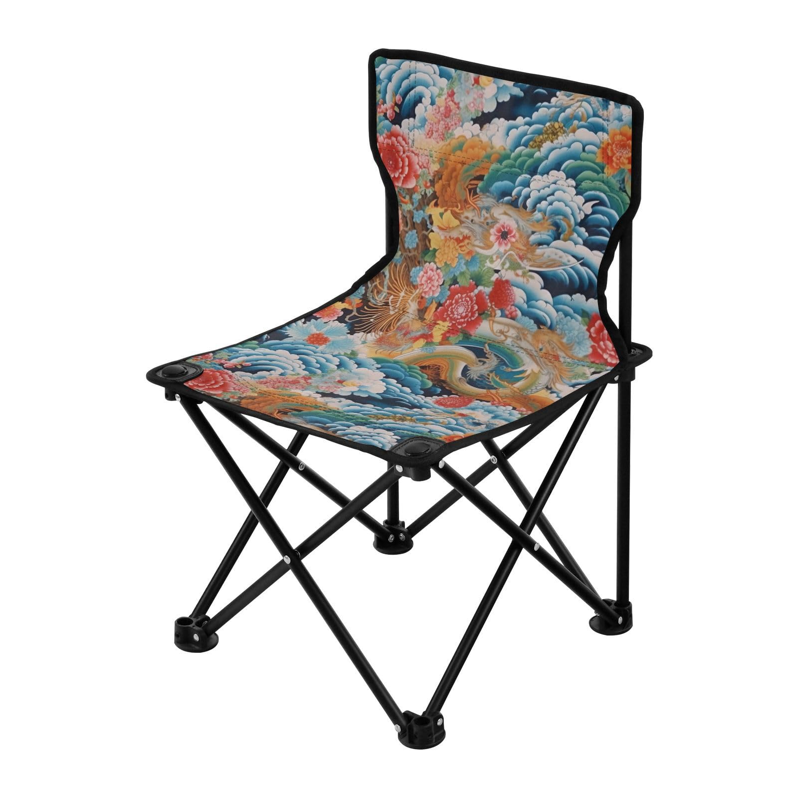 Amazon.com: Jihqo Japanese Style Flowers Camping Chair Lightweight