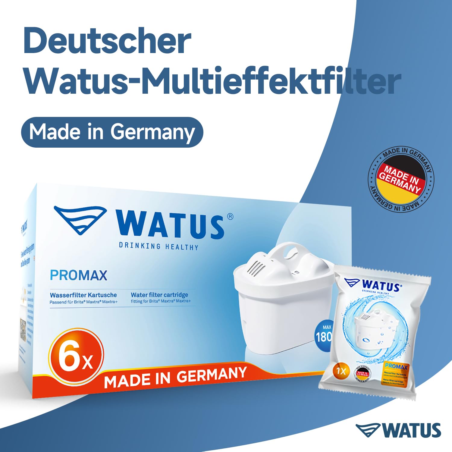 Cartucho de filtro compatible con jarras de filtro Brita Marella, repuesto para Brita Maxtra+ Plus, Maxtra Pro. Fabricado en Alemania (12)