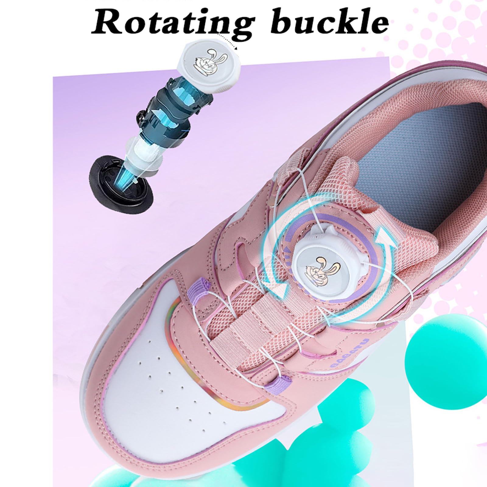 Zapatillas Deportivas con Ruedas para niños,Zapatos con Ruedas para niñas,Zapatillas con Ruedas,Zapatos con Ruedas Unisex niños,Retráctil,para Niños y Niña,para Pascua Cumpleaños,Navidad