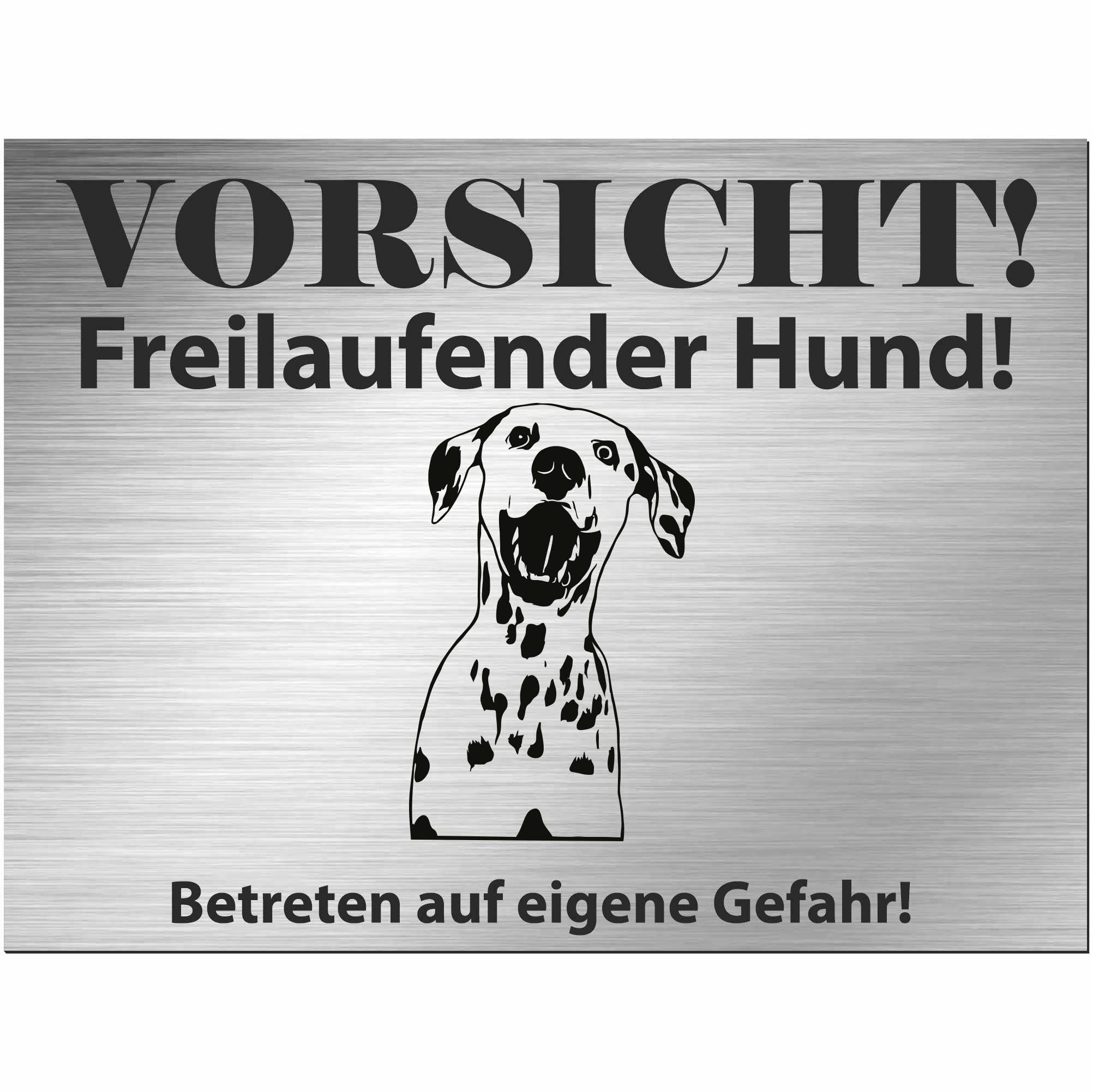 Plaque Dalmatien imprimée en aluminium idée cadeau pour propriétaire