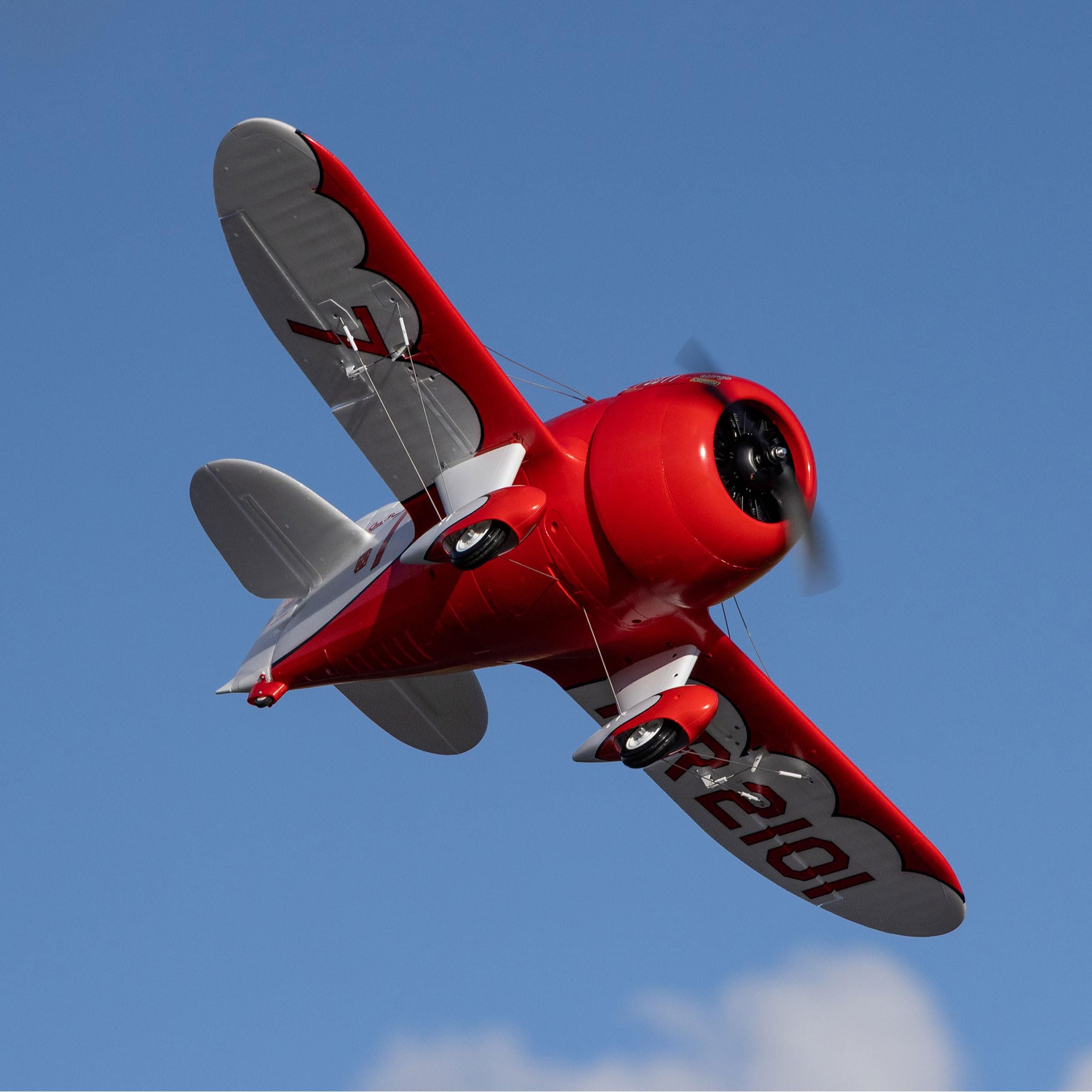 E-flite RC Flugzeug Gee Bee R-2 1,0 m BNF Basic (Sender, Akku und Ladegerät NICHT im Lieferumfang enthalten) mit AS3X+ und Safe Select, EFL020550