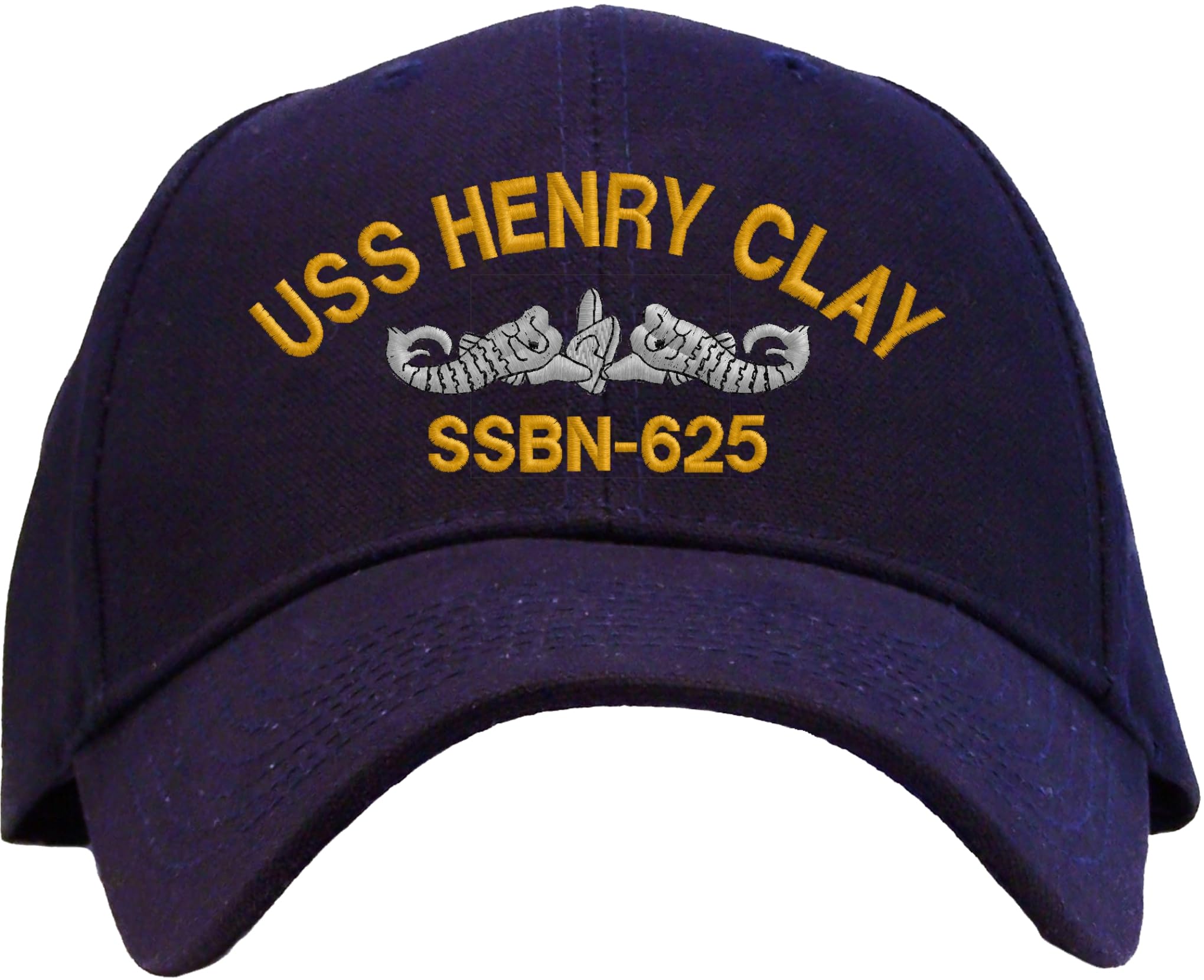 Spiffy Custom GiftsUSS Henry Clay SSBN-625 Pro Style Embroidered Baseball Cap