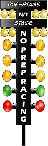 Nostalgia Decals Calcomanía de árbol de arrastre de carreras NO Prep (48 x 18 pulgadas)