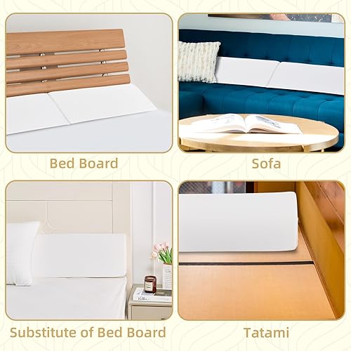 Miniatura 9 de Almohada de cuña de cama tamaño King para cabecero, relleno de espacio de camacolchón, almohada de cuña de cabecero, cuña de almohada triangular,