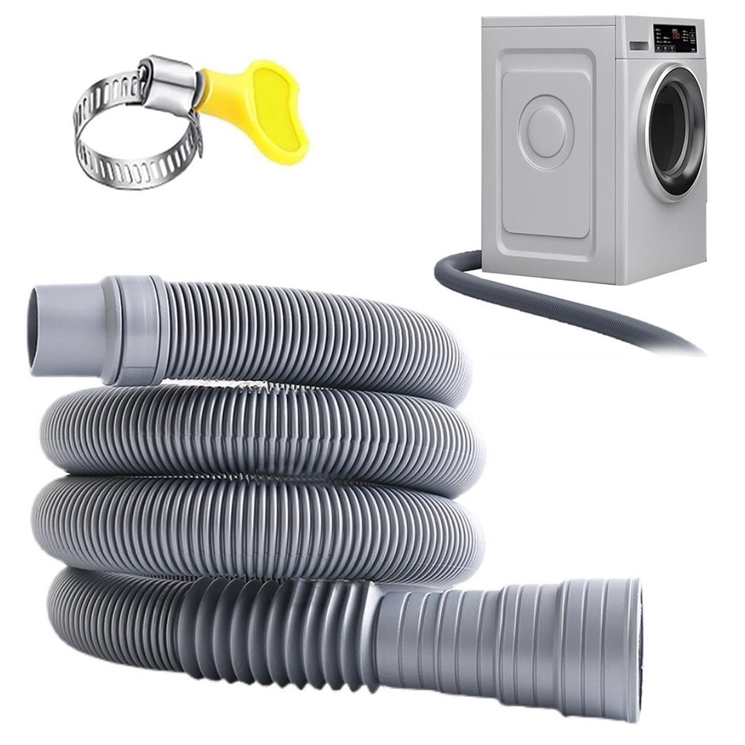 Universal Manguera De Drenaje 1m 1.5m 2m Tubo Desague Lavadora