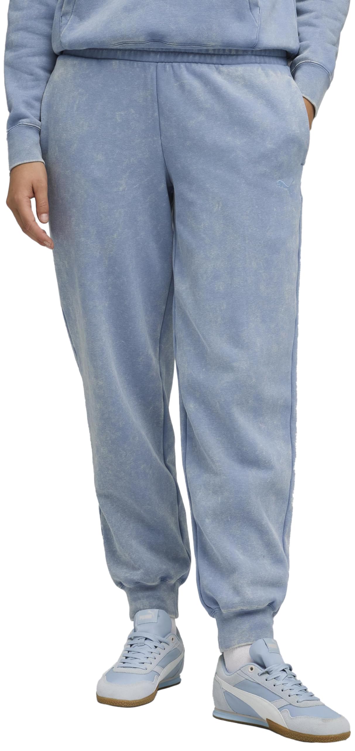 PUMA ESS Elevated Comfort Wash Sweatpants FL Cl - Pantalones de Punto Mujer