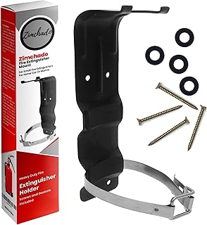 5LB Fire Extinguishers Mount Bracket for Home, Business, Truck, RV Small Mini Fire Extinguishers - Heavy Duty Fire Extinguisher Holder with All Needed Included