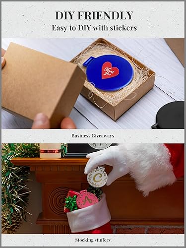 Miniatura 4 de Espejo compacto a granel, espejo de maquillaje redondo para bolso, juego de 24 (negro)