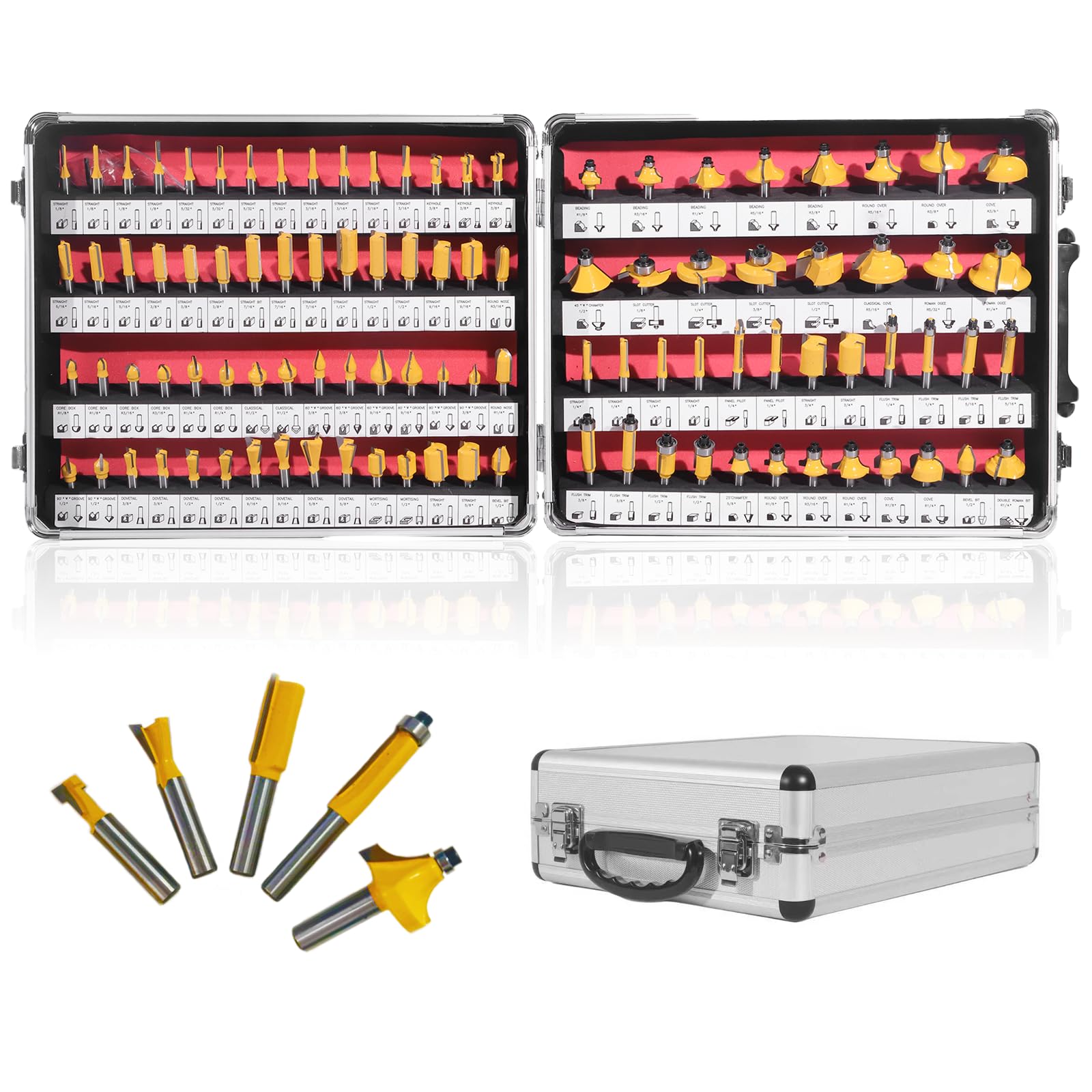 CATITO 100 Router Bits Set - Carbide Precision -1