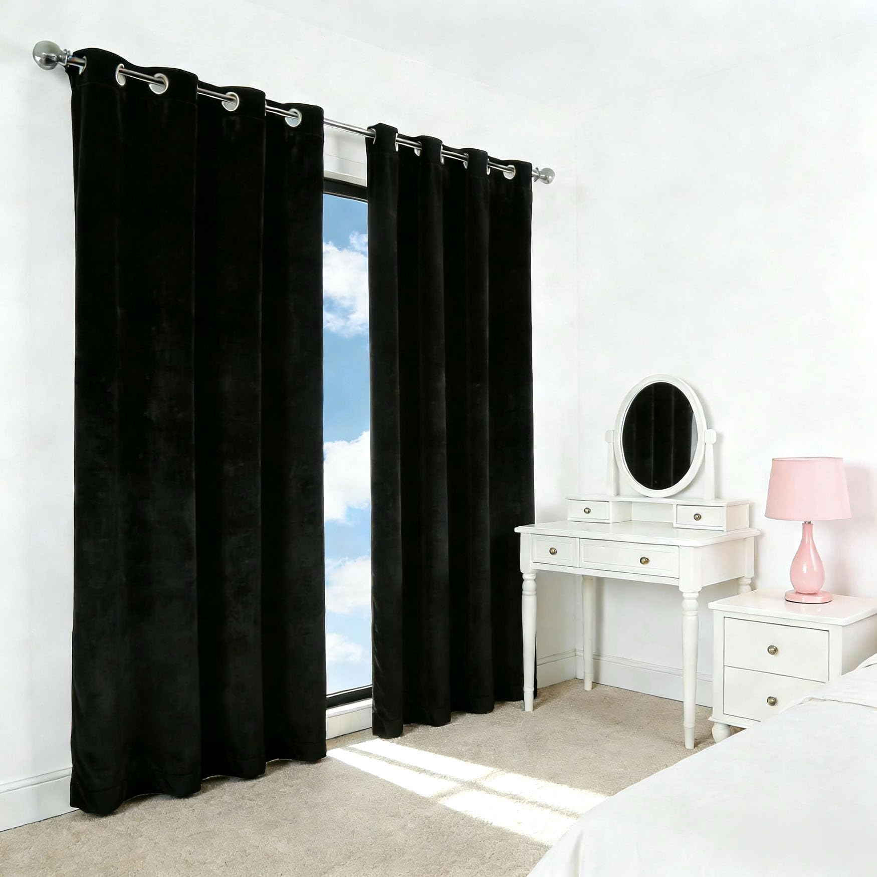 Rideau occultant anti bruit et chaleur 200x195 cm pour un sommeil calme
