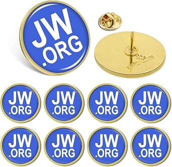 Pack of 20/50/100 Jw.org Lapel Pins Badges Bulk - Metal Jehovah's Witnesses Brooch Pin for Men Women Clothes Bags Hats