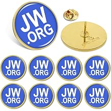 Pack of 20/50/100 Jw.org Lapel Pins Badges Bulk - Metal Jehovah's Witnesses Brooch Pin for Men Women Clothes Bags Hats