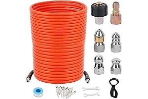 100FT Sewer Jetter Kit - Professional Drain Cleaning Tool