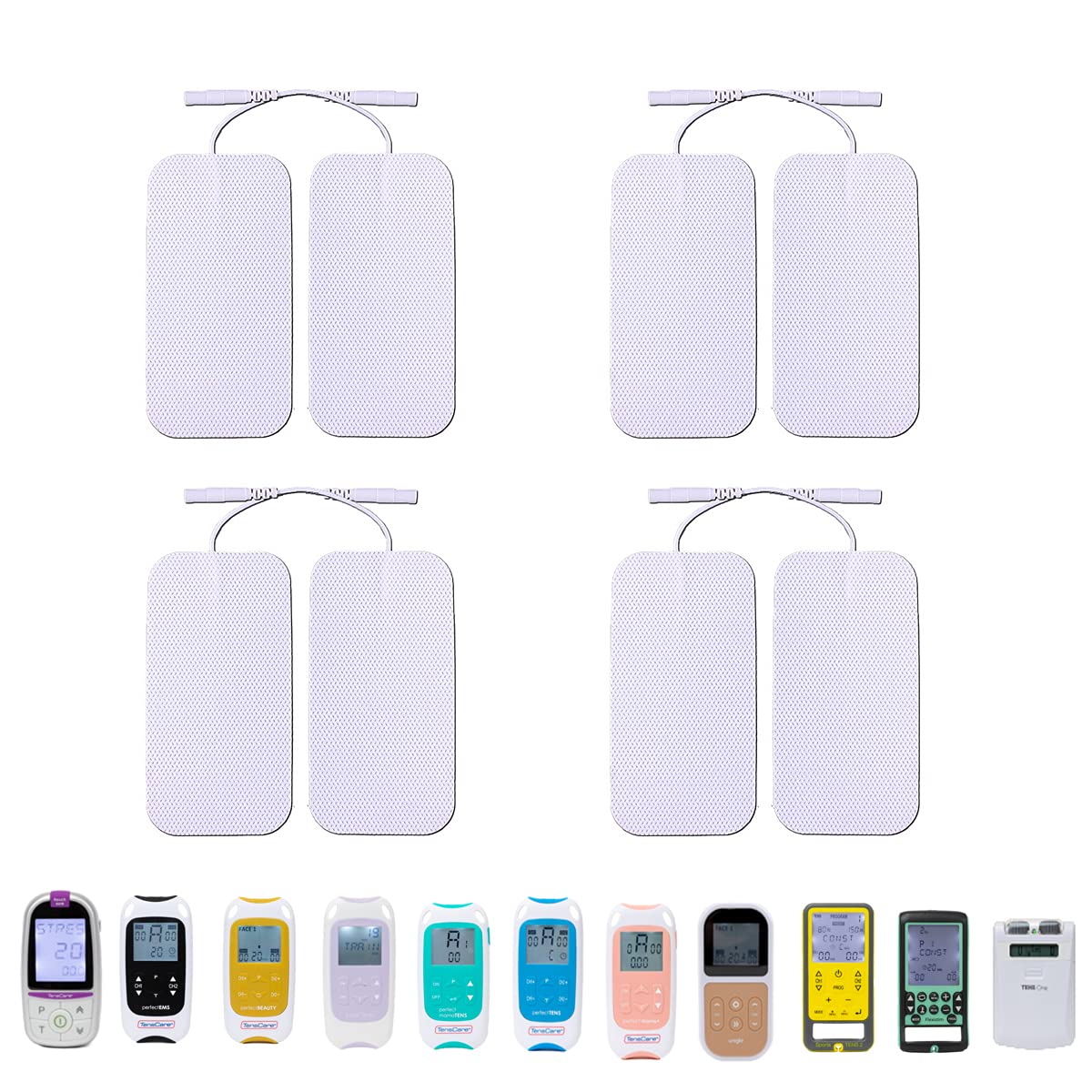 Buy Electrodes Pads Tens Replacement with circular lead connection for