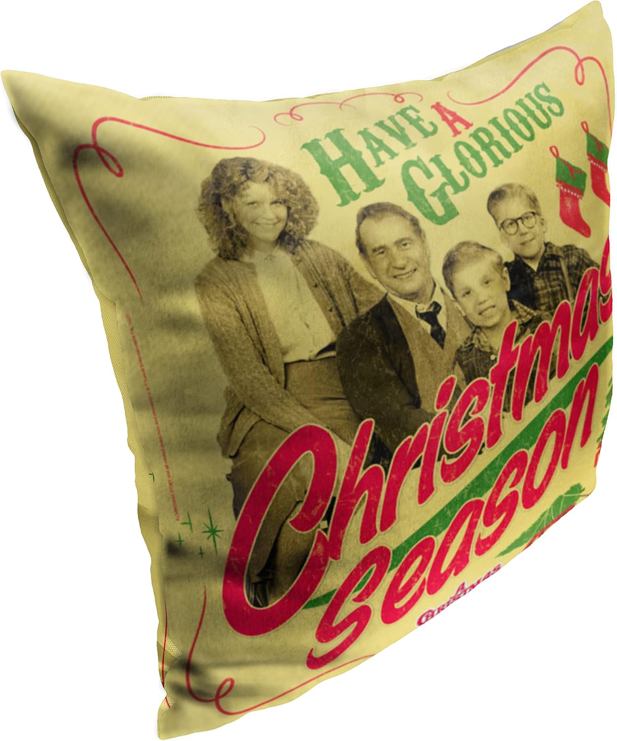 Northwest A Christmas Story Pillow, 18" x 18", Glorious Christmas Season