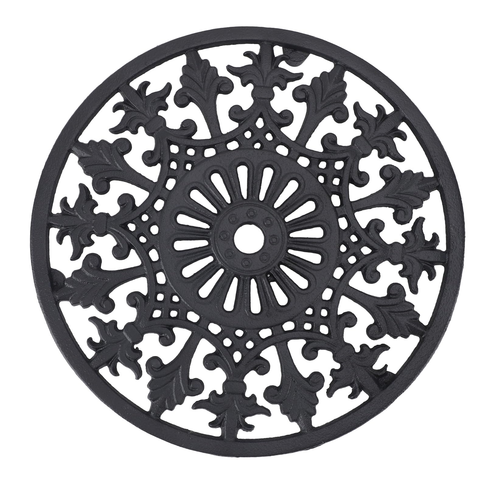 Dessous de Plat en Fonte, Design Rond Antirouille