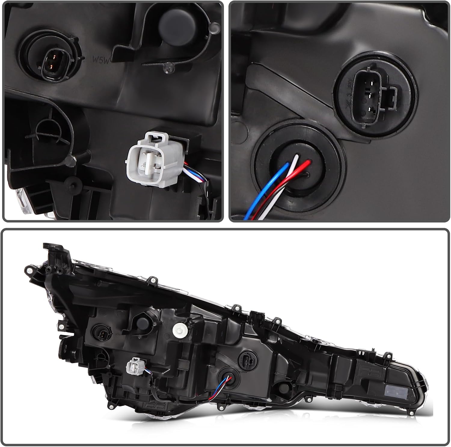 ASAPE Headlights Assembly - 2020-2022 for Toyota Corolla Headlight Assembly for Toyota Corolla 2020 2021 2022 Replacement Driver and Passenger Side 81110-02S30 81150-02S30