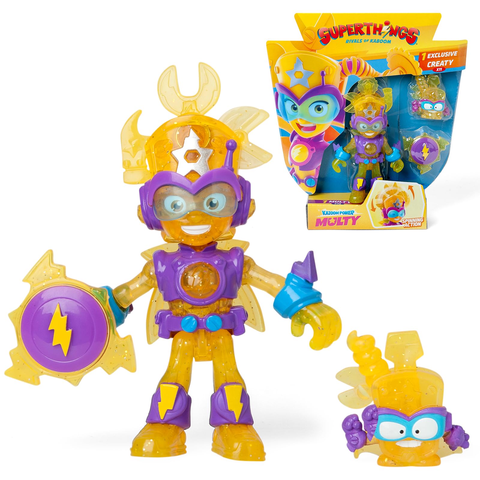 SUPERTHINGS KAZOOM POWER – Kazoom Kids. Articulated Multy action figure from the animated series -Superthings Kazoom Power-