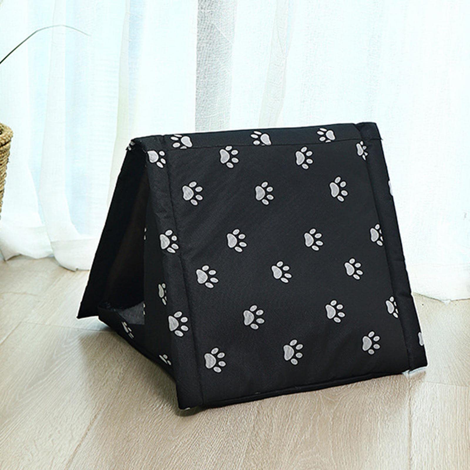 CALANDIS® Outdoor Cat House Waterproof Winter Warm Pet Cat Beds Dog Kennel Furniture 47Cmx40Cmx38Cm