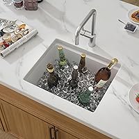 Vista 60 de 18 Granite Composite Bar Sink - Donsdey 18”×16” Undermount Granite Kitchen Sink Black Quartz Classic Composite Under Counter Single Bowl Bar Prep RV