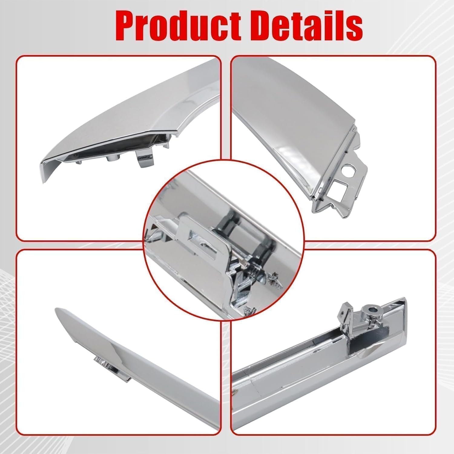 FZJDSD 2PCS Chrome Front Right Bumper Molding Trim 6407A316 Compatible with Mitsubishi Eclipse Cross 2018-2021