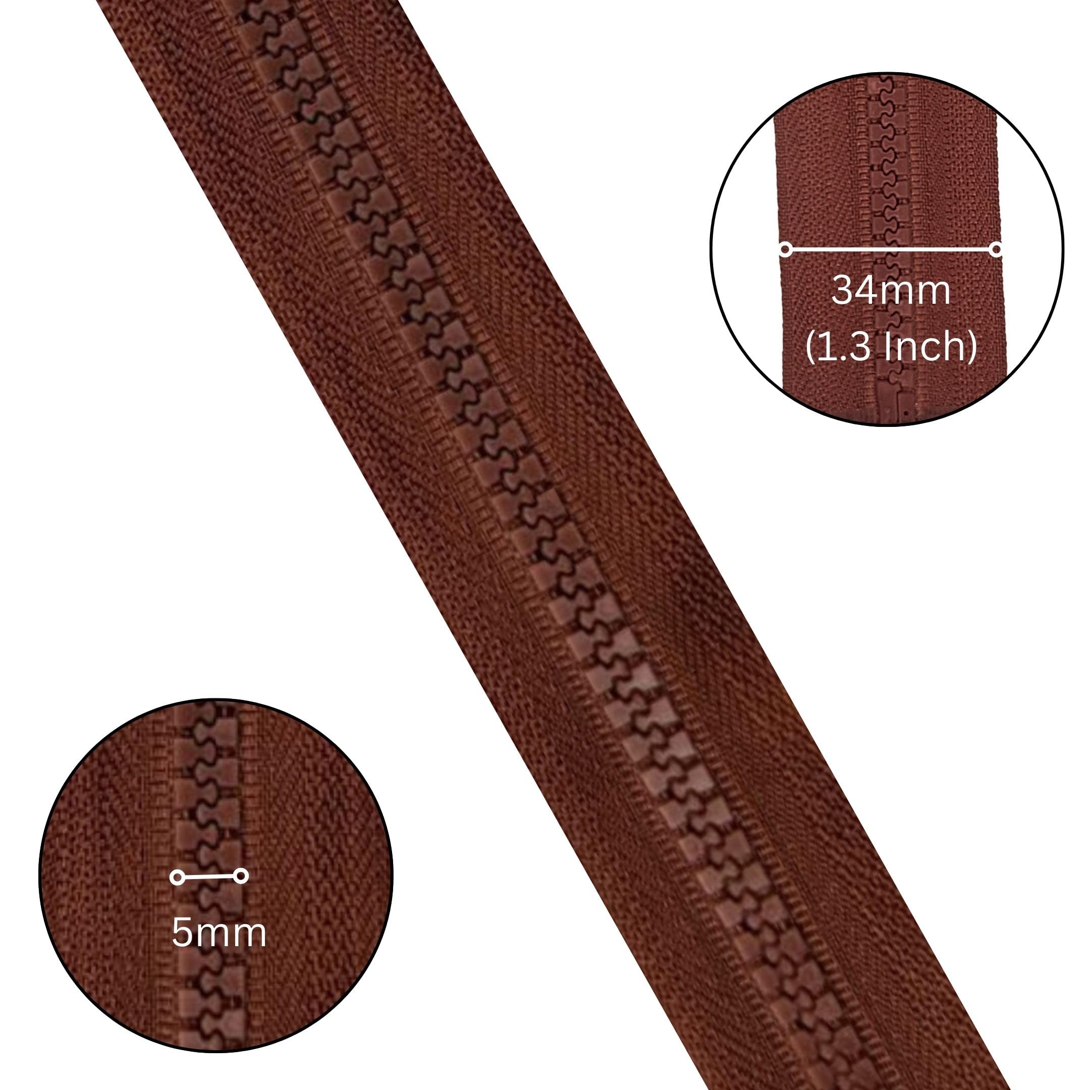 KGS Cerniere Lampo Divisibili In Plastica N°5 Per Giacche - 2 Pezzi Da 70 Cm, Colore Blu Notte, Per Cucito E Riparazioni