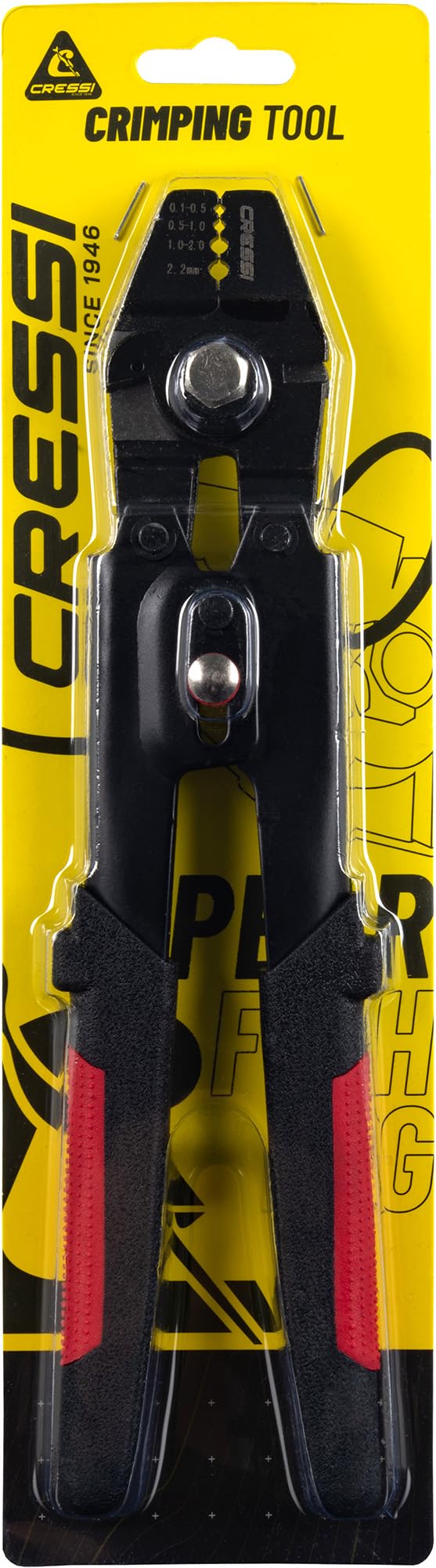 Cressi Crimping Tool - Pince à sertir Les Manchons, Noir/Rouge, Taille Unique, Adulte Unisexe