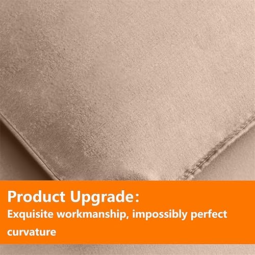 Miniatura 5 de Juego de edredón beige tamaño Queen de 7 piezas, juego de ropa de cama en una bolsa con edredón suave acolchado cálido y reversible para todas las