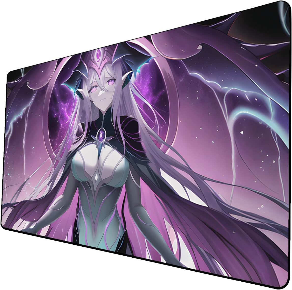 AI Painting TCG Playmat - MTG Trading Card Game Mat, 24x14 Inches Original Playmats, Smooth Surface for Rubber Collection - Fantasy Dark Vampire Lotus-215