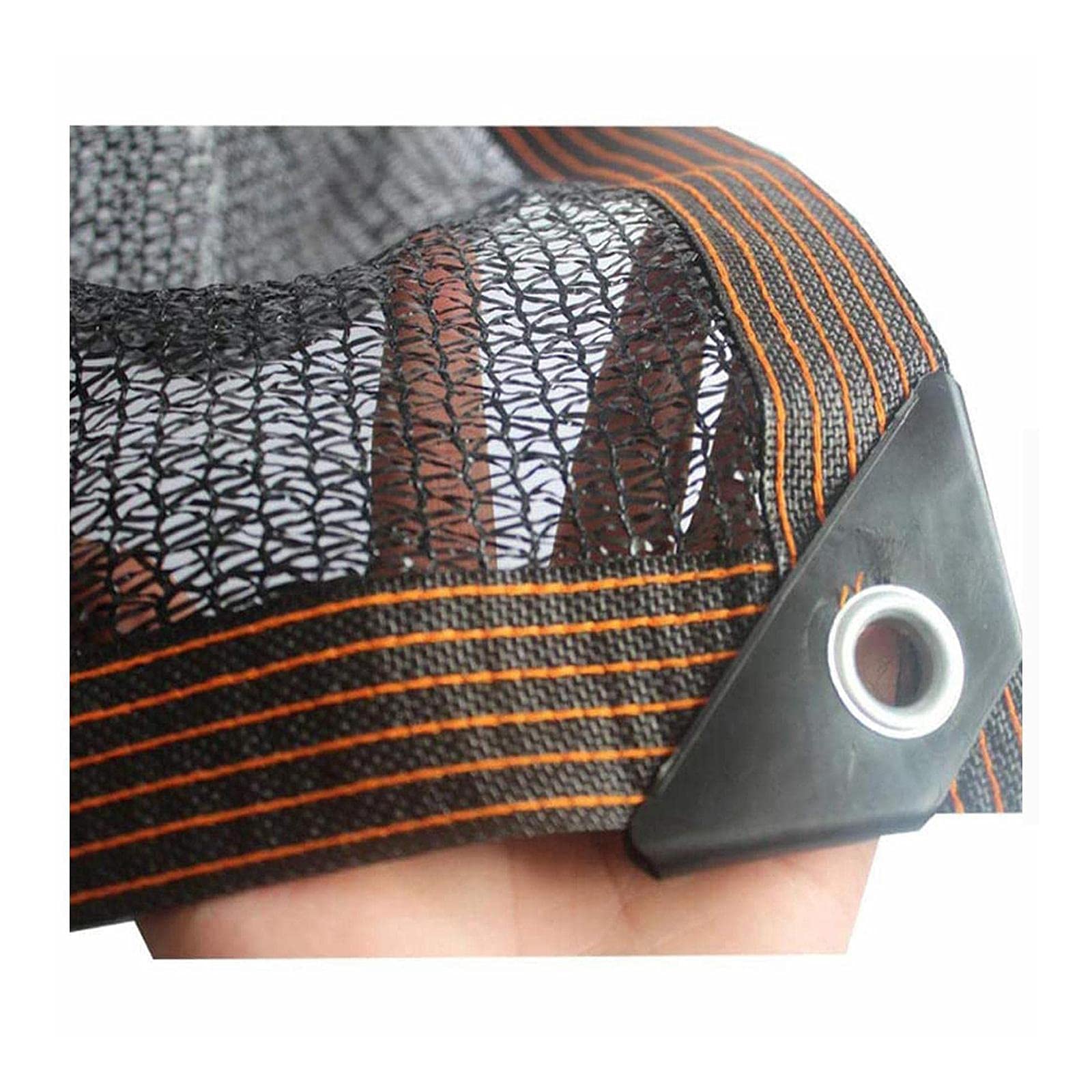 Shade Netting 50%-60% Sunblock Cloth Black Uv-Resistant Protection Plants Flowers Pet Kennels For Greenhouse Plant Net Taped Edge With Including Washers And Rope (1mx2m/3.3ftx6.6ft)