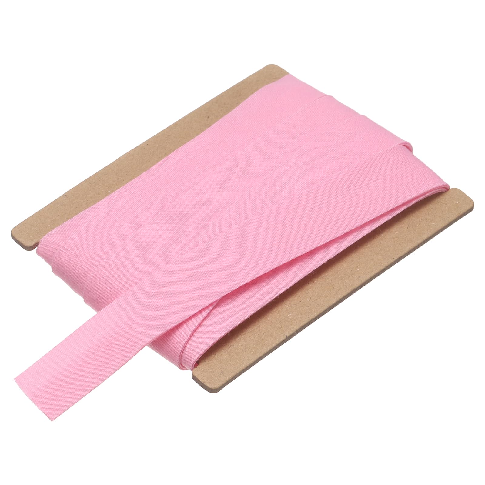 sourcing map 3/4 Inch Double Fold Bias Tape, Polyester Continuous Bulk Bias Tape for Sewing, Seaming Quilting Hemming Binding Crafts (Pink 6 Yards)