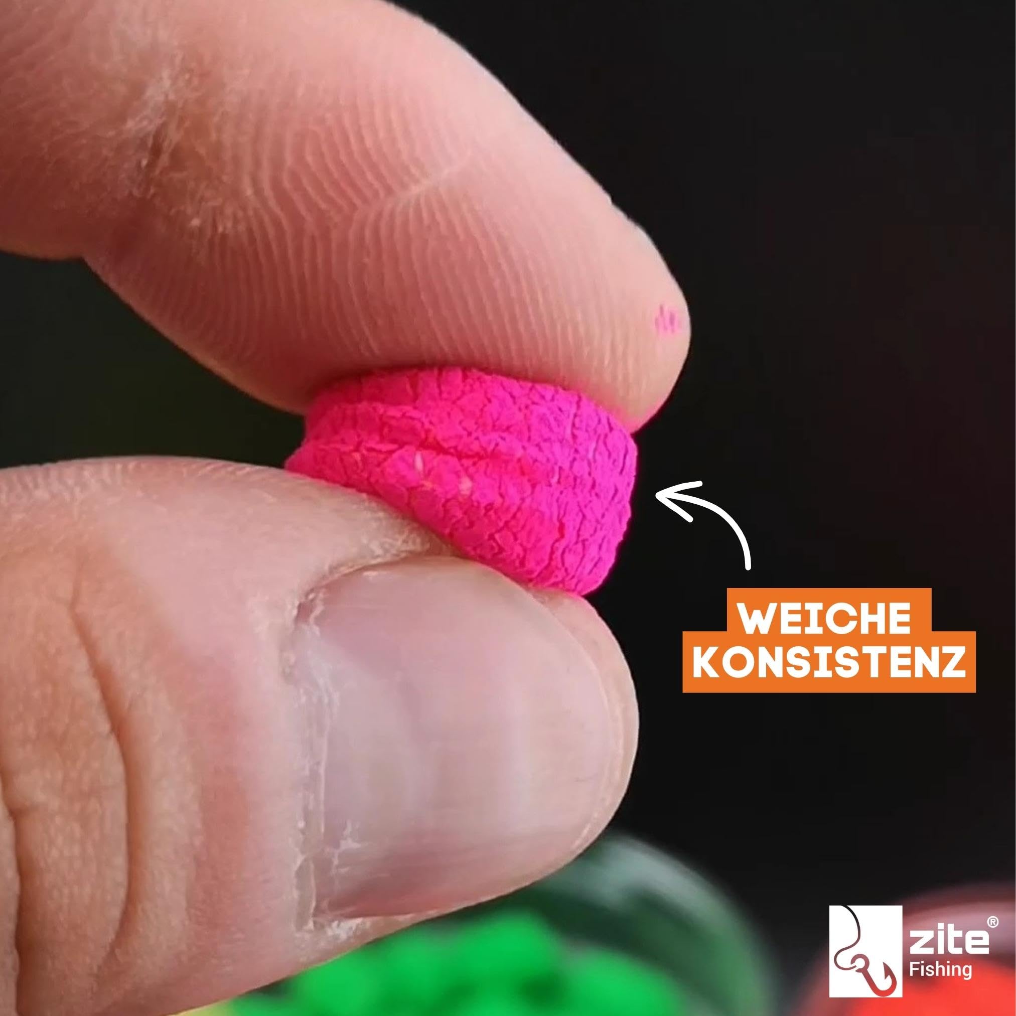 Zite Fishing Trout Mallows Forellenköder - Hochfängiger Forellenteig auftreibend - Troutmallows Starke Aromen & Leuchtende Farben 40g Dose Forellen Köder