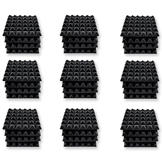 YGM Acoustic Foams Pyramid Acoustic Tile Panels, 12