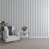 Vista 83 de Ekena Millwork Kit de panel de pared de listones de madera ajustables de 47 pulgadas de alto x 3/8 pulgadas de alto, con listones de 2 pulgadas