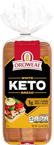 Oroweat Superior Keto Bread, Plain White Bread, 20 oz Bag
