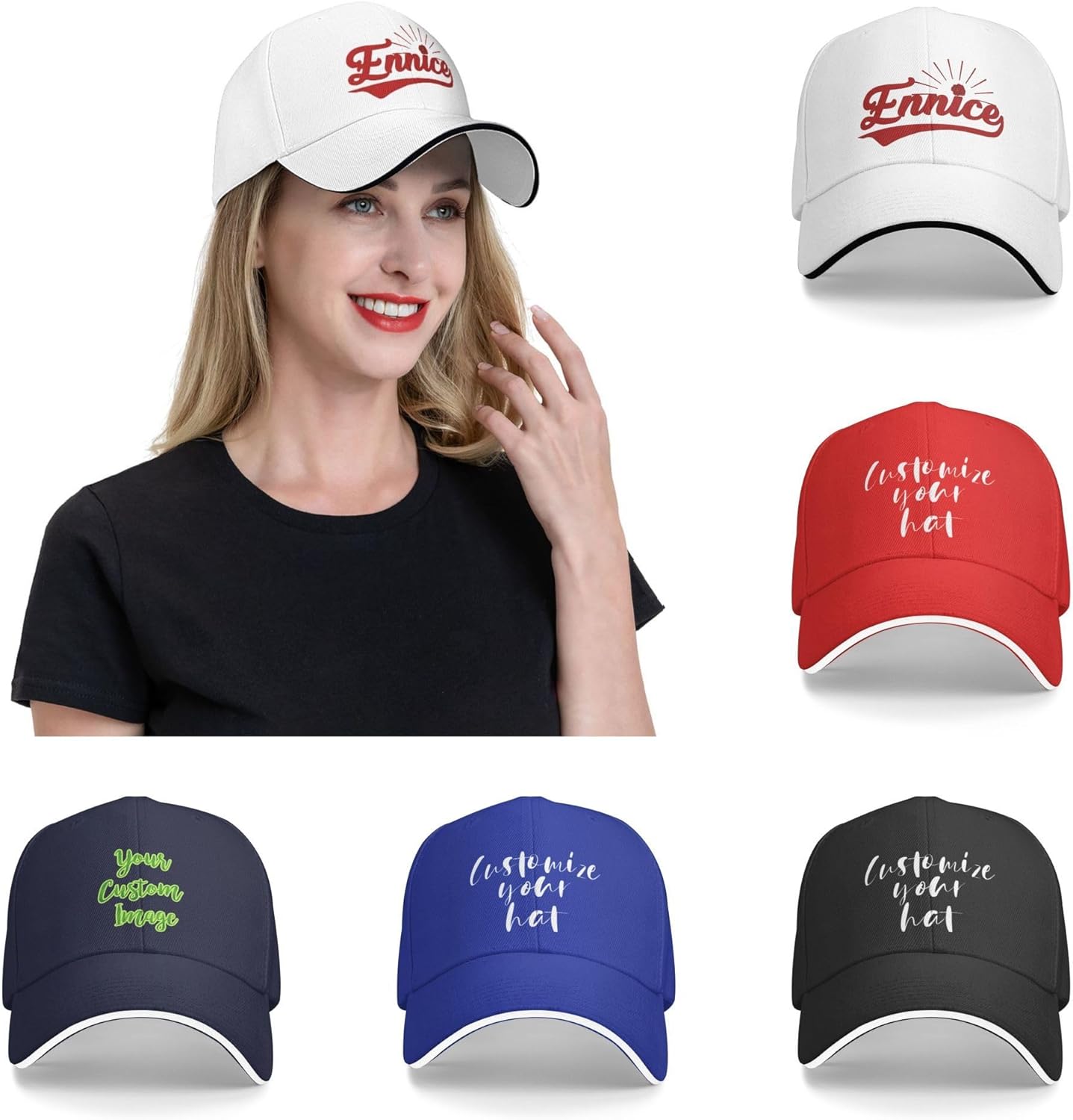 Bulk Custom Hat Design Your Own Personalized Trucker Hat Add Photo/Text/Logo/Image Customized Baseball Cap for MenWomen - Image 7