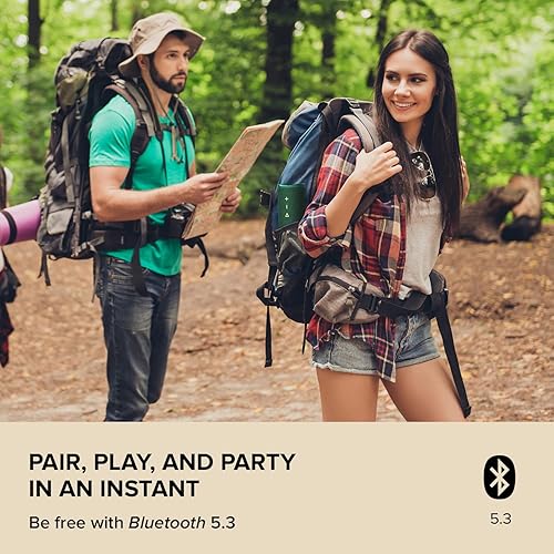 Miniatura 3 de Creative MUVO Go - Altavoz portátil impermeable Bluetooth 5.3 con hasta 18 horas de duración de la batería, IPX7 resistente al agua y potente