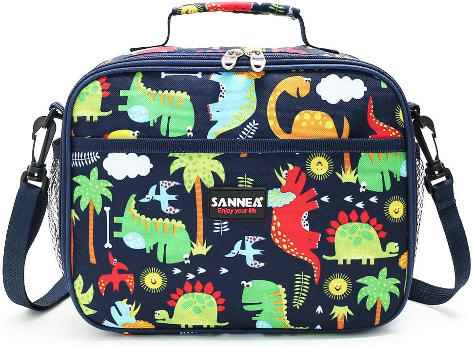 SAMERIO Lunch LB-2104-Dinosaur Kids Insulated Bag, Polyester, Dinosaura
